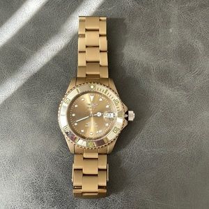 Invicta Matte Gold Watch